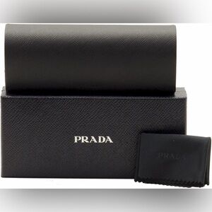 PRADA Sunglass/EyeglassOuter Case/Gift Box & Cleaning Cloth NIB